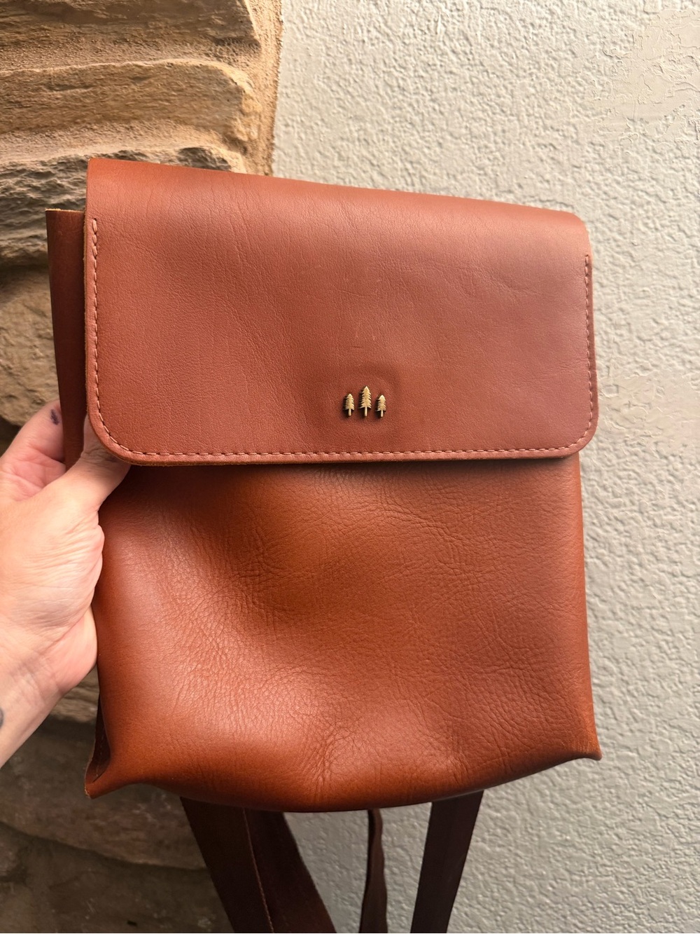 Portland Leather goods Ciara backpack in Chestnut - retired style!